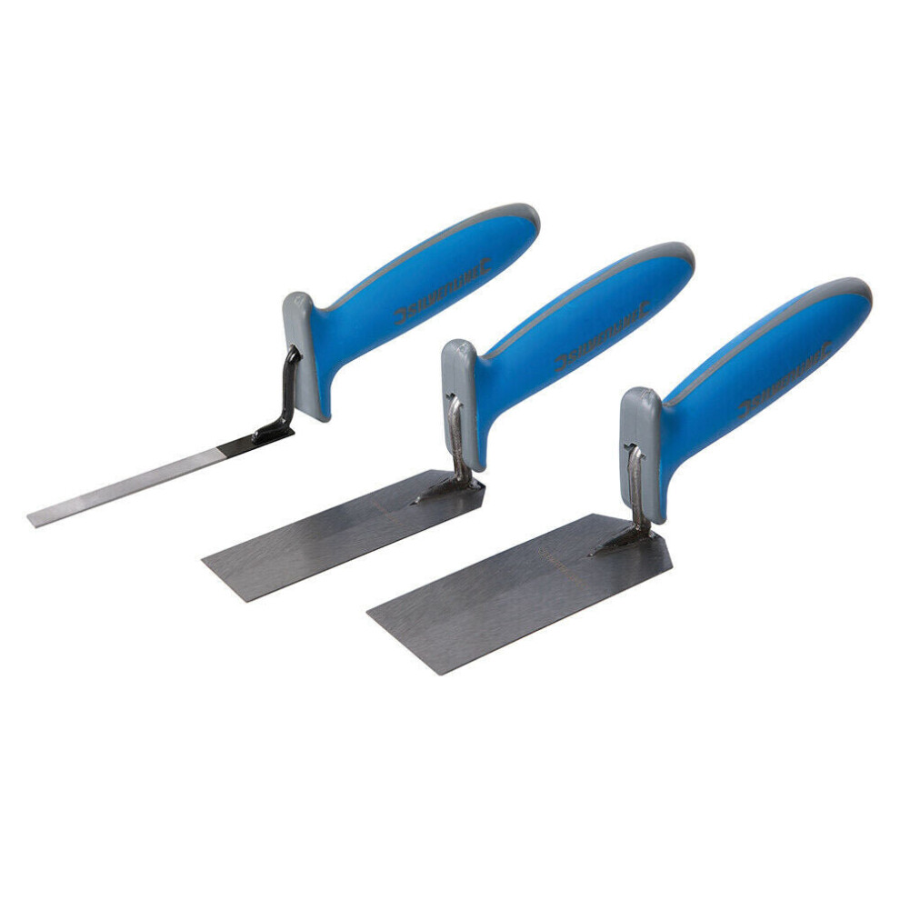 3 Pack Limited Access Margin Trowels Narrow / Thin Edge Tight Space Finishing