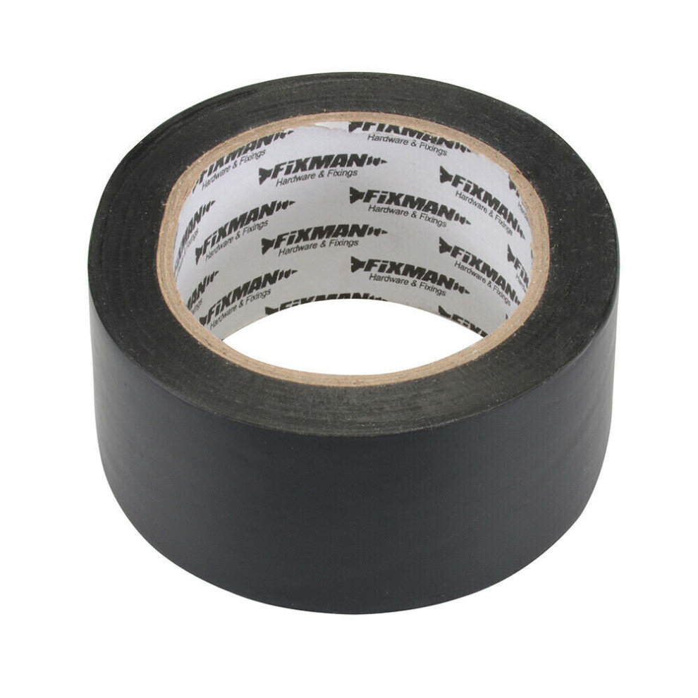 Loops 50Mm X 33M Wide Insulation Tape Pvc Electrical Wrap Moisture Resistant Black