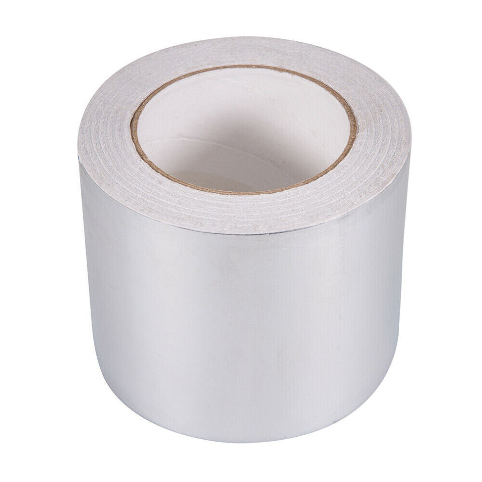 100mm x 50m Aluminium Foil Tape Adhesive Insulation / Underlay Jointing Tape