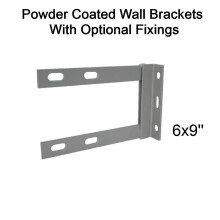 (6'' inch x 9'' inch, Not required) Powder Coated Steel TV Aerial Wall Mounting Bracket for Pole Mast SAT UHF FM DAB
