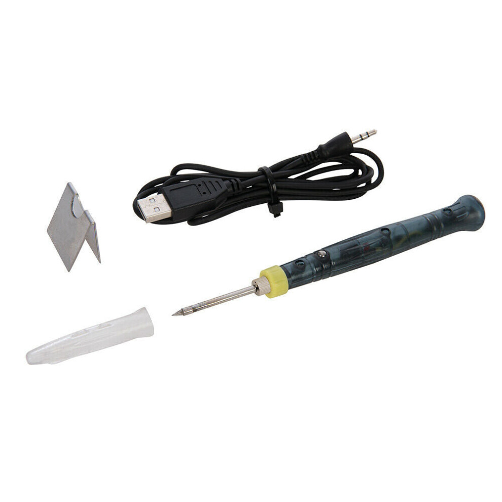 420 Degree USB Powered Soldering Iron 8W Portable Tool 15 Second Heat Up