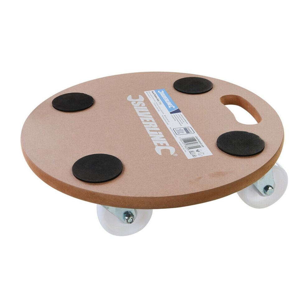 250KG Platform Dolly 380mm Round Heavy Box Moving Castor Wheel Safety Trolley