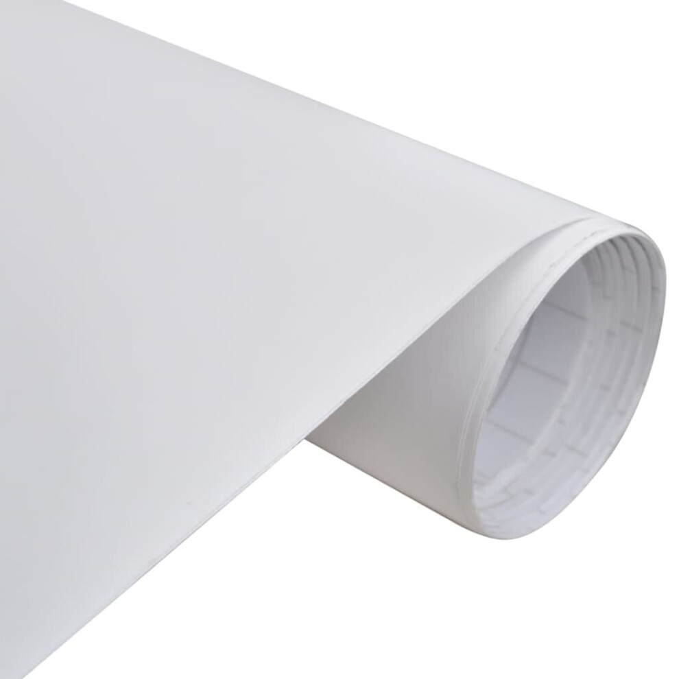 vidaXL 2x Car Films Matt White Wrap Sticker Sheet Vehicle Protection Film