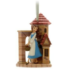 Belle with castle Hanging Ornament, Beauty and the Beast