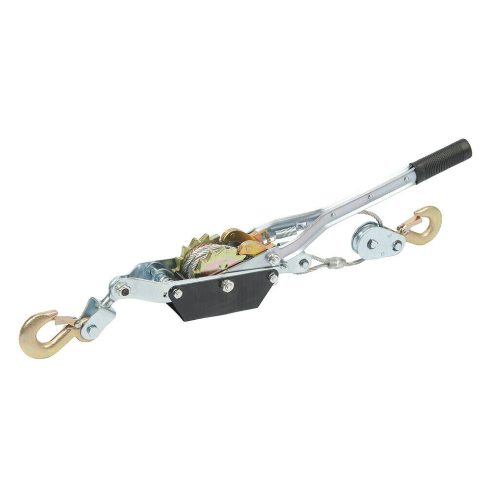 2000KG Heavy Duty Hand Cable Puller 3M Wire Rope Hooks Tree Stump Fence Tension