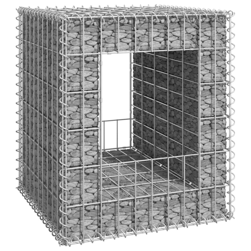 Vidaxl Gabion Basket Post Iron Patio Outdoor Garden Planter Gabion Post Rails