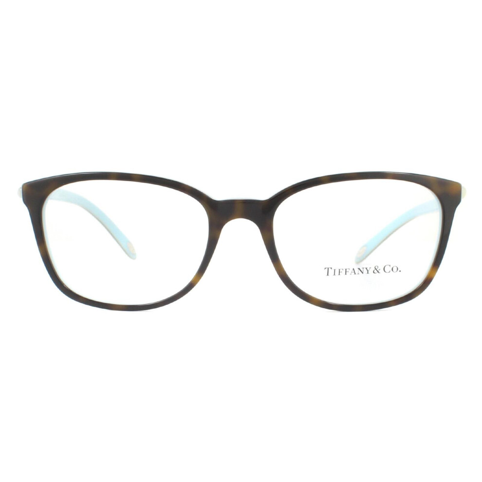 Tiffany Glasses Frames TF2109HB 8134 Havana on Tiffany Blue Women