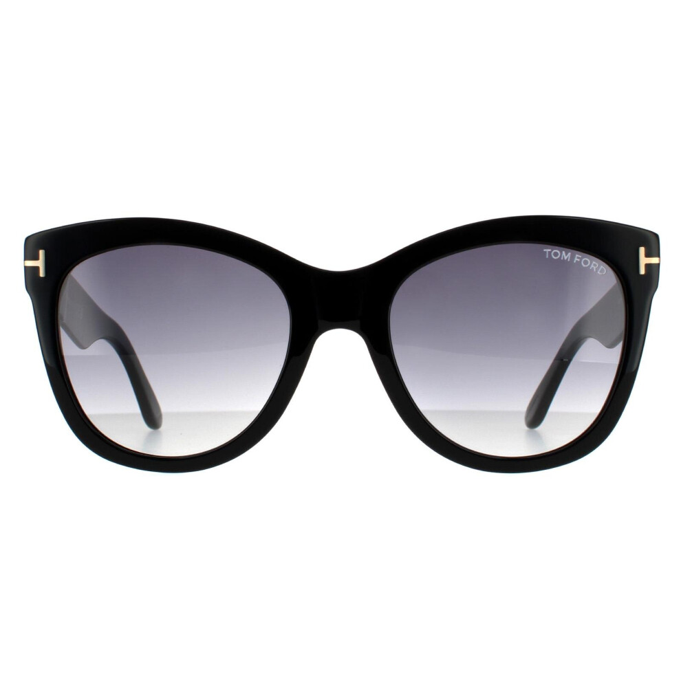 Tom Ford Sunglasses Wallace FT0870 01B Shiny Black Smoke Gradient