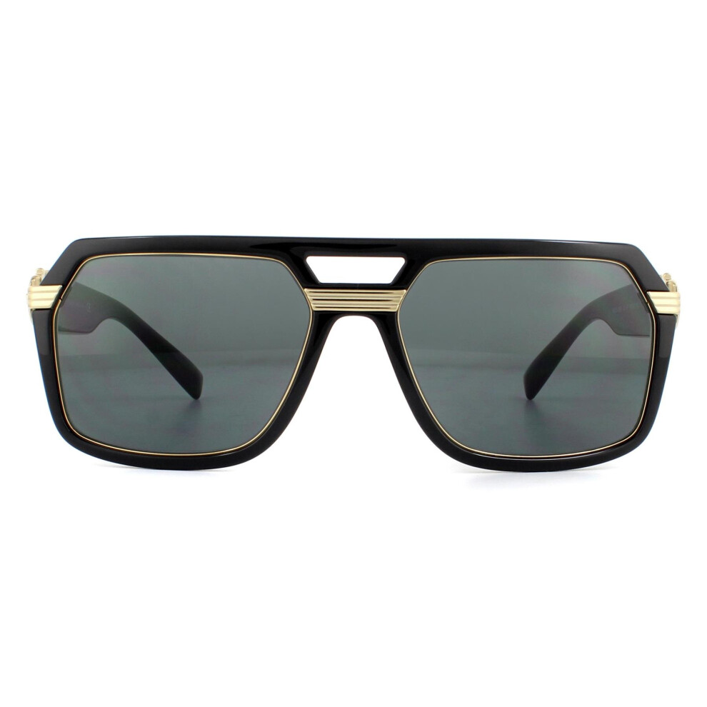 Versace Sunglasses Ve4399 Gb1/87 Black Dark Grey Black,Grey