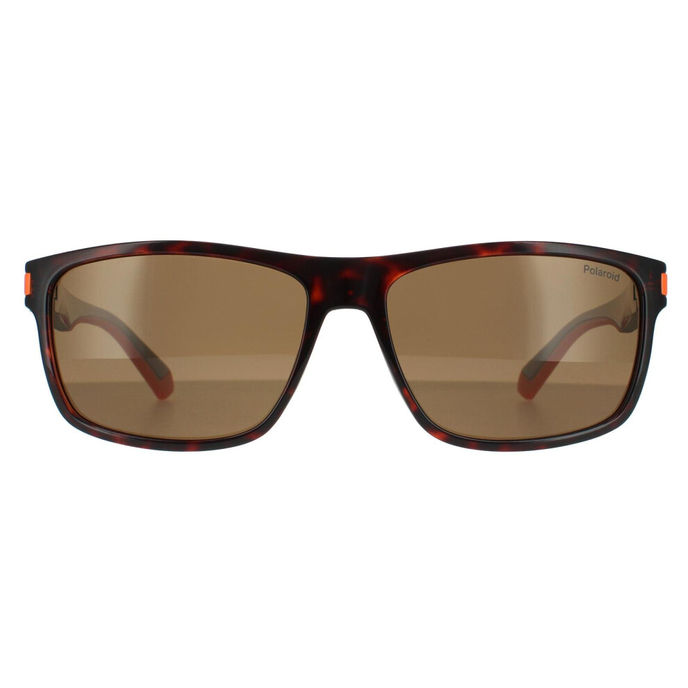 Rectangle Havana Orange Bronze Polarized