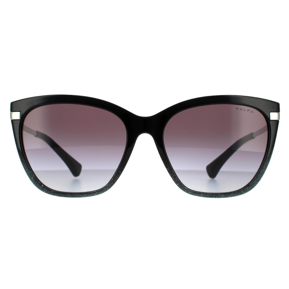 Ralph by Ralph Lauren Sunglasses RA5267 58418G Shiny Black Glitter Grey Gradient