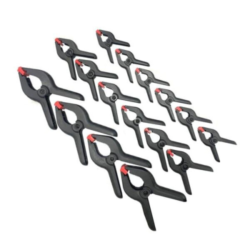 Rolson 16pc Nylon Spring Clamp Set
