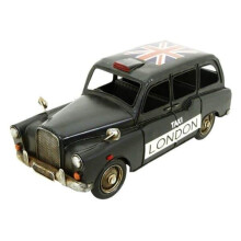 Hand Painted Metal Ornamets Model - London Vintage Taxi