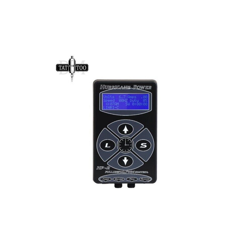 Geni-Store Digital Lcd Tattoo Power Supply Hurricane Rotary Tattoo Machine