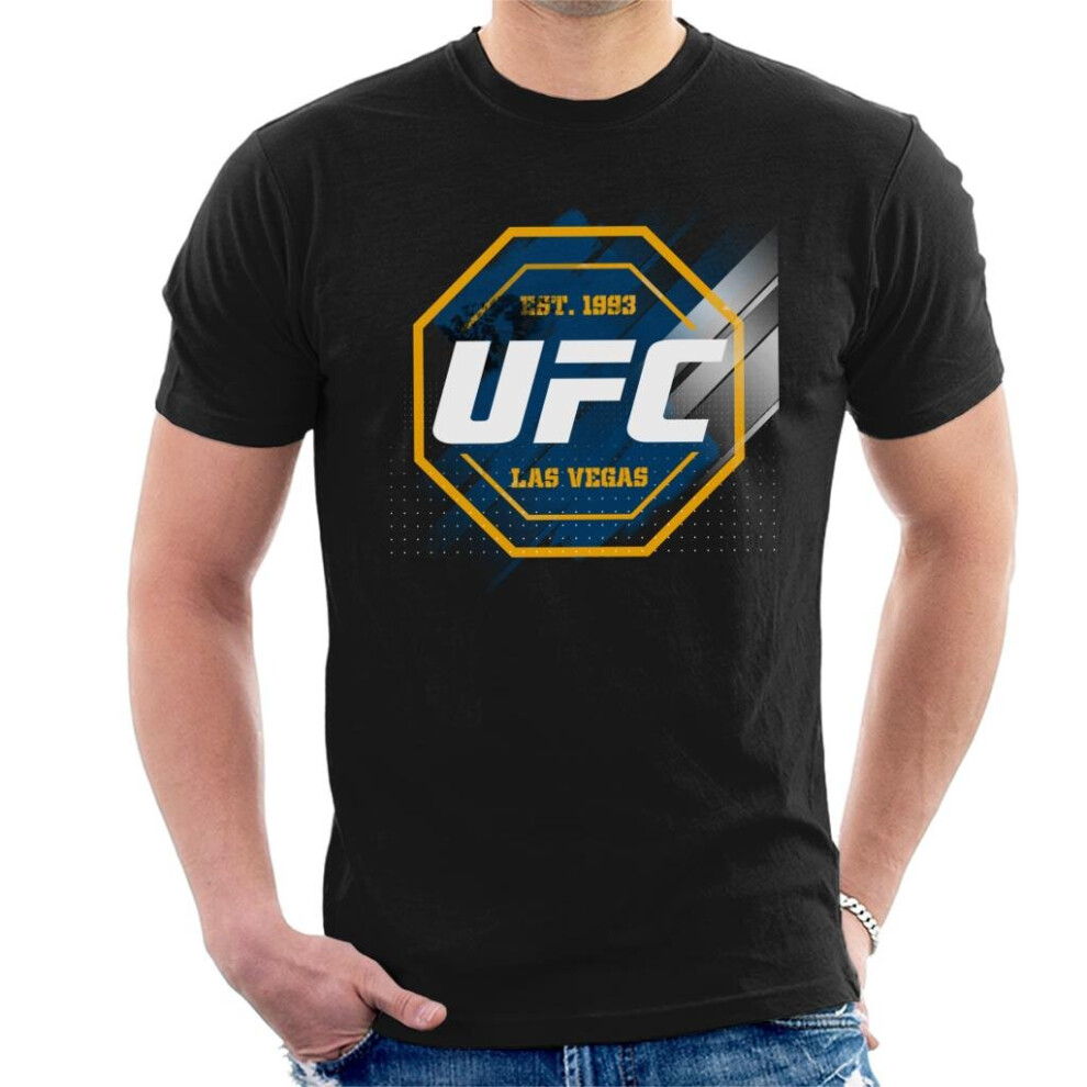 (2XL, Black) UFC Octagon Streak Logo Men's T-Shirt