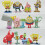 12PCS SpongeBob SquarePant Patrick Star Statue Figure Παιδικό παιχνίδι 1