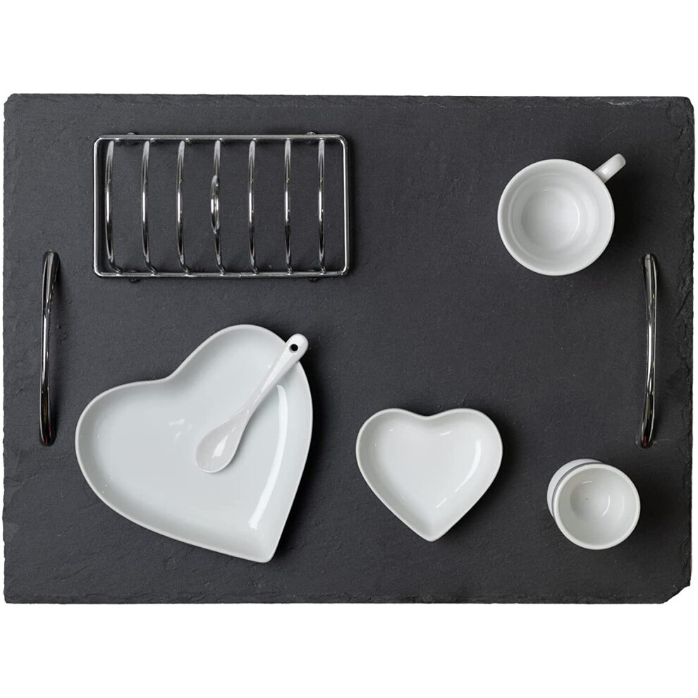 Widdop And Co. Widdop Hestia Home Modern Food & Wine Breakfast In Bed Serving Set