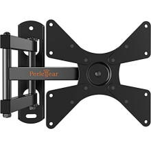 Perlegear TV Wall Bracket for Most 10-40 inch TVs up to 20kg, Full Motion TV Wall Mount Swivels, Tilts, Extends, Rotates, Max VESA 200x200mm, PGS