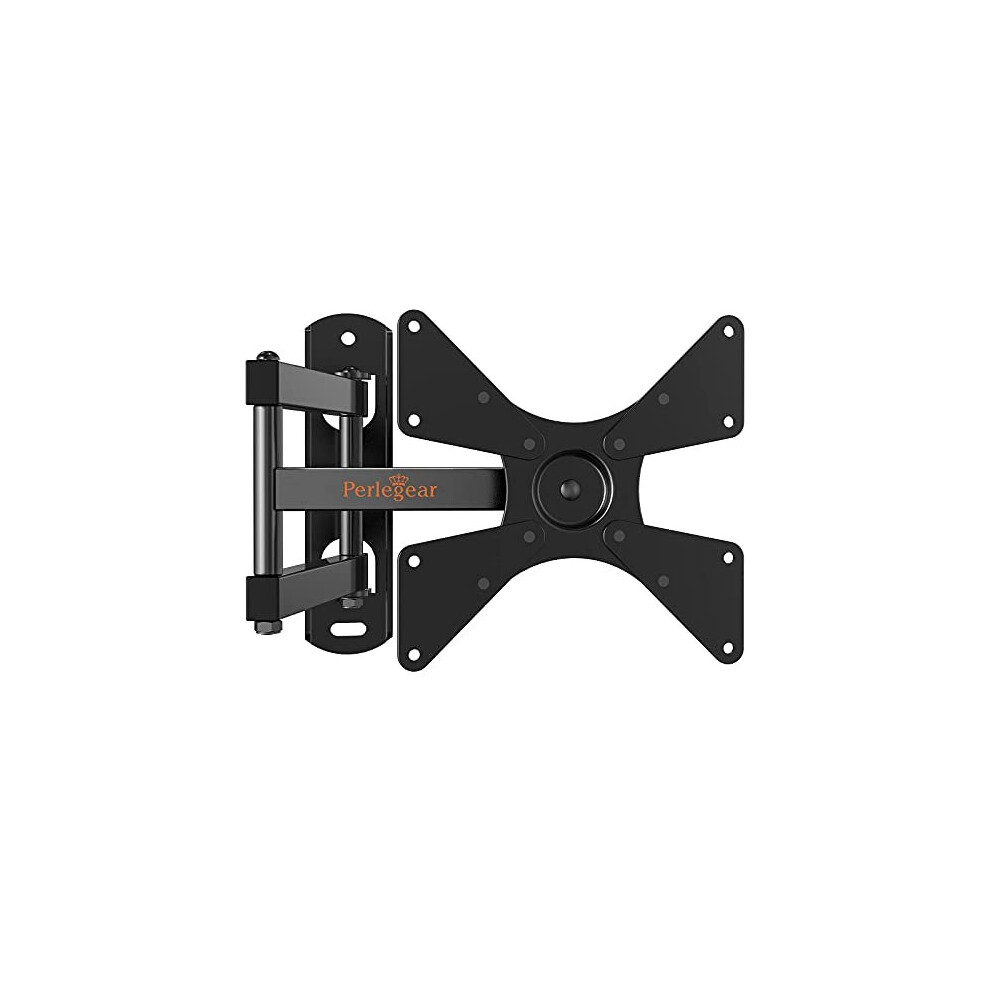 Perlegear TV Wall Bracket for Most 10-40 inch TVs up to 20kg, Full Motion TV Wall Mount Swivels, Tilts, Extends, Rotates, Max VESA 200x200mm, PGS