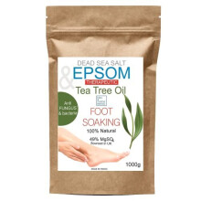 Tea Tree Epsom & Dead Sea Salt - Antifungal Foot Soak - Antibacterial foot bath - Relaxing Foot Bath - Fungal infection treatment - Toenail fungu