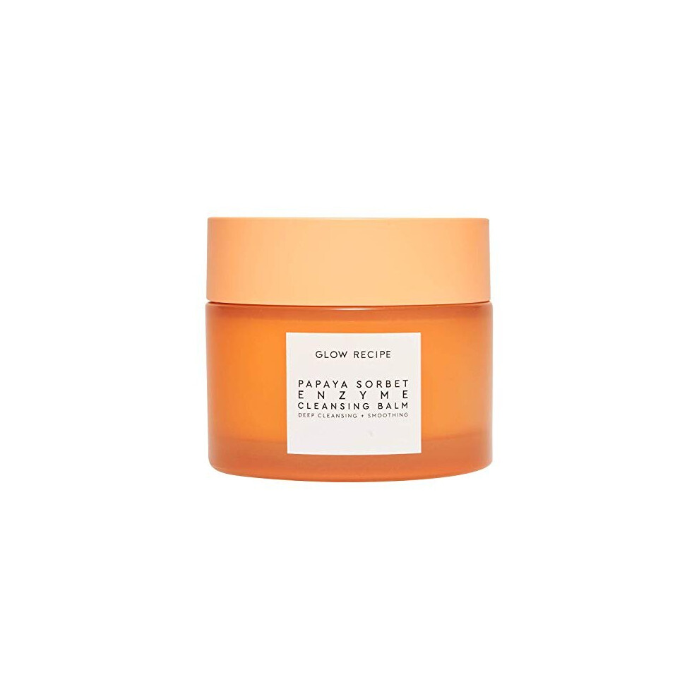Glow Recipe Papaya Cleansing Balm - Exfoliating Enzyme Cleansing Balm + Makeup Remover for Clean, Soft, Glowing Skin - Vegan Face Cleanser with P