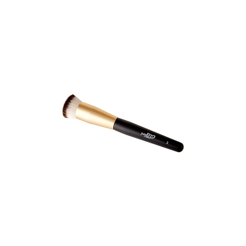 Purobio Flat Kabuki Facial Brush, No. 03