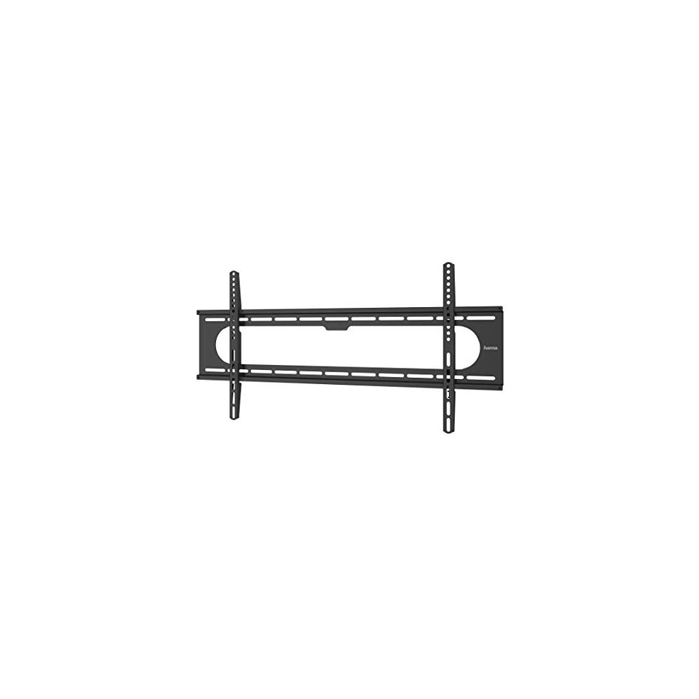 Hama Xl Flat Fixed Tv Wall Bracket Mount For Tvs Up To 90 Inch Vesa 800 - Black