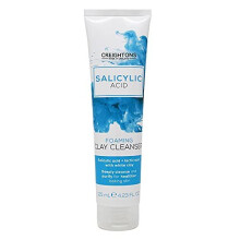Creightons Salicylic Acid Foaming Clay Cleanser (125ml) - Contains Salicylic Acid & Lactic Acid with White Clay to Deeply Cleanse & Purify for He