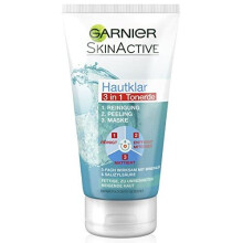 Garnier Clear Skin 3 in 1 Cleansing + Exfoliating + Mask 150 ml