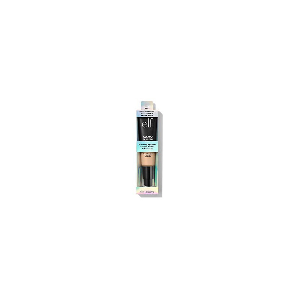 e.l.f. Camo CC Cream | Colour Correcting Full Coverage Foundation with SPF 30 | Fair 120 N | 1.05 Oz (30g)