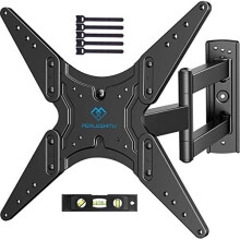 TV Wall Bracket, Swivels Tilts Extends Rotates TV Mount Bracket Fits 23-55 inch Flat & Curved TVs up to 40KG, Max. VESA 400x400mm - PSMFK1-E