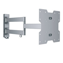 Intec brackets - Silver Long Reach - 610mm Slim Fitting Strong Cantilever Tilt and Swivel TV Wall Mount Bracket fits 26  43 Inch (Max 200x200