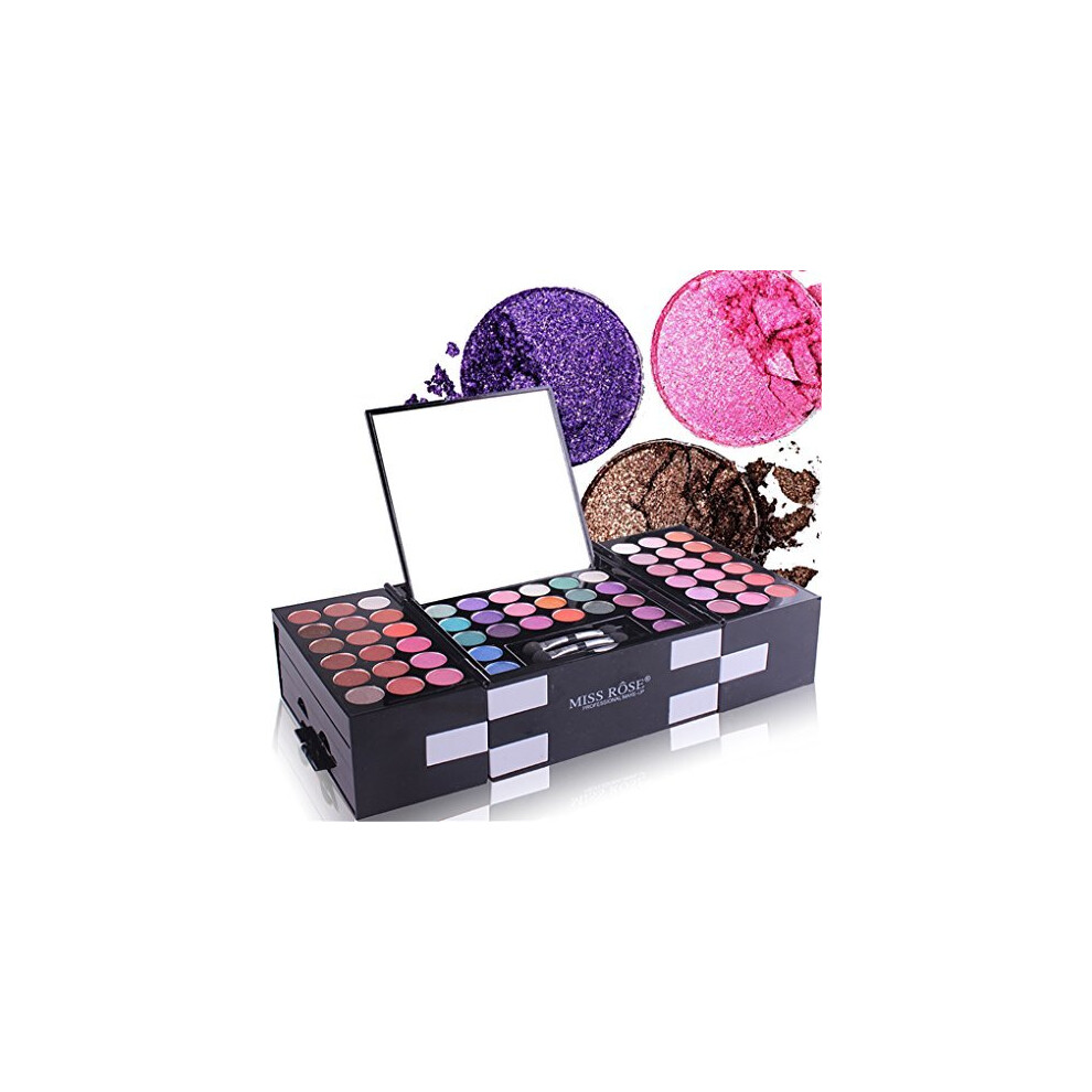 BrilliantDay 148 Colours Professional Cosmetic Make up Palette Set Kit Combination with Eyeshadows Blusher Eyebrow Powder Foundation