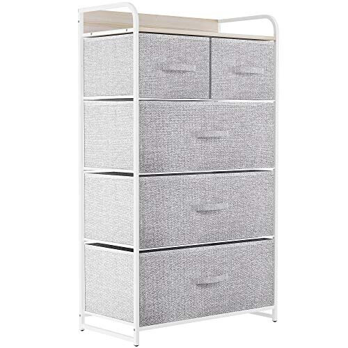 YITAHOME Chest of Drawers, Non-Woven Fabric 5-Drawer Storage Organizer ...