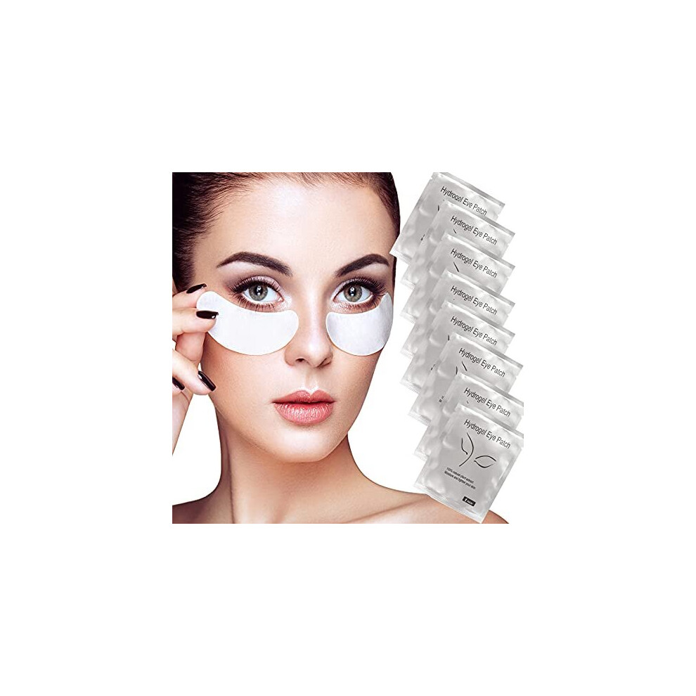 Jiasoval Under Eye Gel Pads, 50 Pairs Isolation Eyelash Extension Pads Lint Free Eyelash Patches, Under Eye Patches Hydrogel Eye Pads For Lash Ex