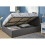 3ft Side Lift Ottoman Silver Grey Single Fabric Side Lift up Storage Bed 2