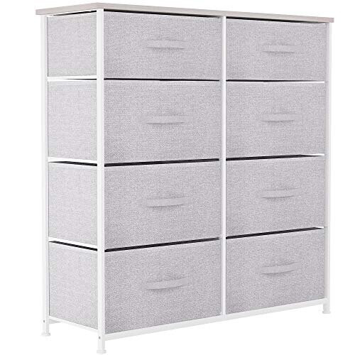 YITAHOME Chest of Drawers, Non-Woven Fabric 8-Drawer Storage Organizer ...