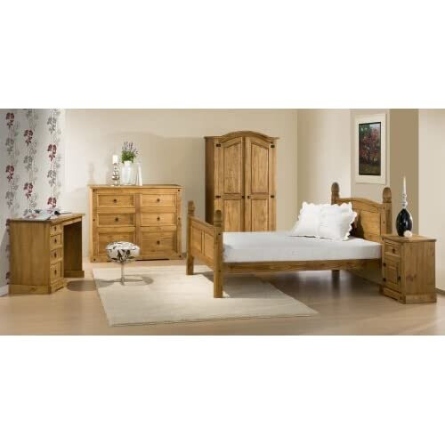 Birlea Birlea Corona High End Bed - Waxed Pine, King Size 2