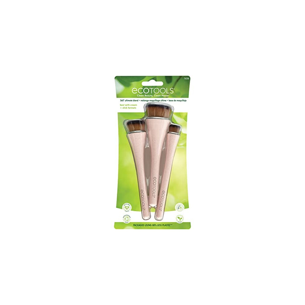 EcoTools 360 Ultimate Blender Make-up Brush, Set of 3