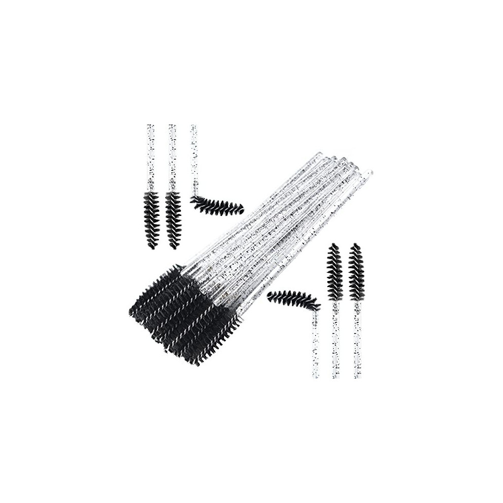 Byutish Eyelash Brush Pack Of 100 - Bendable, Lightweight Disposable Mascara Wands - 10Cm Long Eyelash Spoolies For Lash Extensions, Eyebrows Contouring