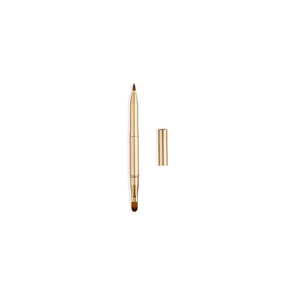 Liasun Gold Exquisite Professional Lip Brush Applicators-Retractable Lipstick Brushes- Lipstick Gloss Makeup Brush Tool For Women And Girls (Two-Head-)