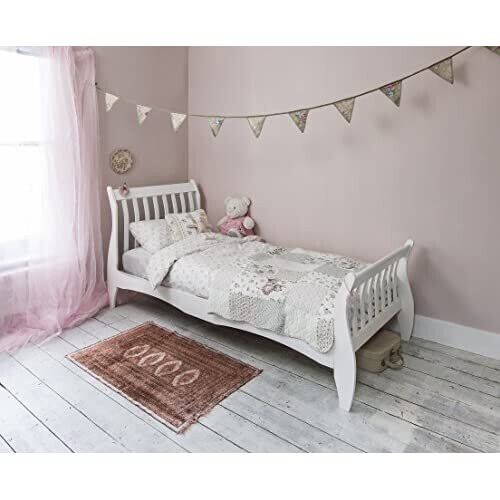 Noa and Nani Noa and Nani - Astrid 3ft Single Sleigh Bed - (White) 1