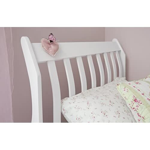 Noa and Nani Noa and Nani - Astrid 3ft Single Sleigh Bed - (White) 2
