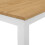 Ledbury Small Wooden Kitchen Dining Table in White and Light Oak Finish | 100% Solid Wood Diner Table 3