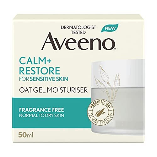 Aveeno Aveeno Face Calm + Restore Oat Gel Moisturiser 50ml