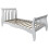 Noa and Nani Noa and Nani - Astrid 3ft Single Sleigh Bed - (White) 4