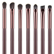 Ögonsminkborstar Set, Premium 7Pcs Ögonskugga Borste, Professionell Borste för skuggor och Eyeliner.