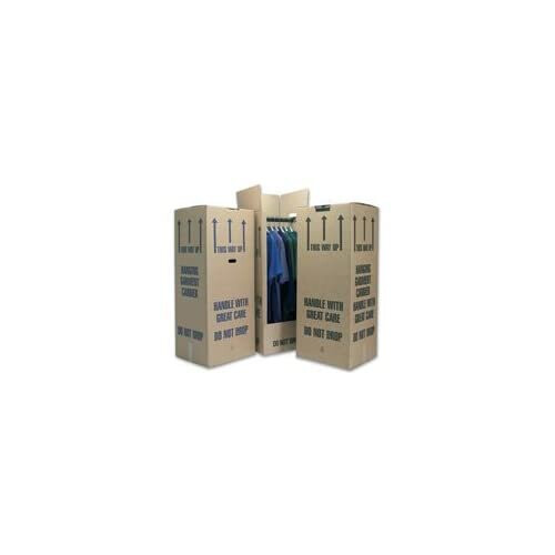 5 Tall Wardrobe Boxes Removal Garment Carriers strong double wall cardboard