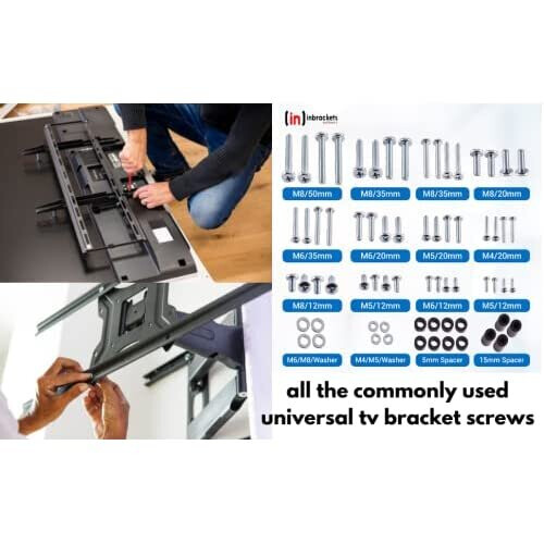 M5 M6 M8 TV Screw 30" To 88" Bolt For Universal VESA LED LCD Plasma TV