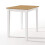 Ledbury Small Wooden Kitchen Dining Table in White and Light Oak Finish | 100% Solid Wood Diner Table 1